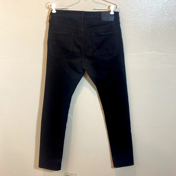 ALL Saints Damaged Cigarette Skinny  black Jeans size 32/31 - Picture 11 of 12